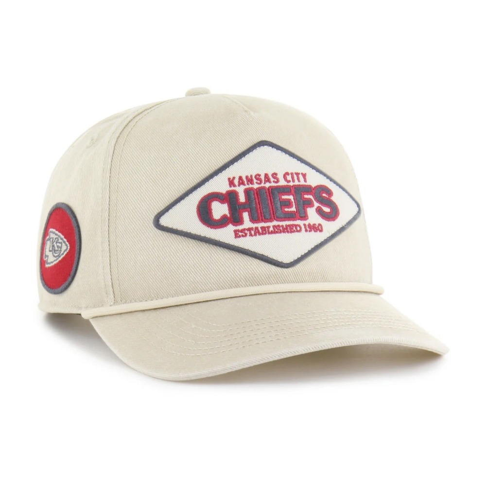 Kansas City Chiefs‎ 47 Brand Trucker Hat Tan Established 1960 OSFM New SnapBack